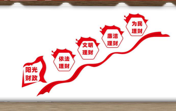 樓梯文化墻創(chuàng)意設(shè)計(jì)圖片(圖2) 財政局樓梯文化墻創(chuàng)意設(shè)計(jì)效果圖